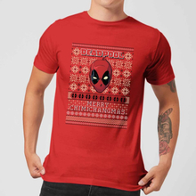 Marvel Deadpool Herren Christmas T-Shirt - Rot - S