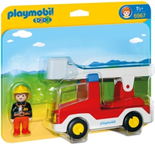 6967 Playmobil 1.2.3 Brandvagn med Stege