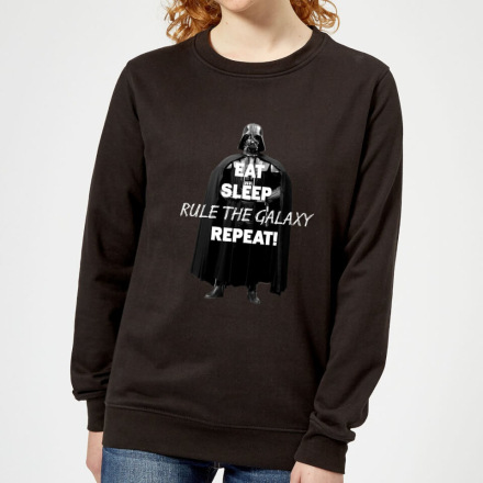 Star Wars Eat Sleep Rule The Galaxy Repeat Women's Sweatshirt - Black - XXL - Black