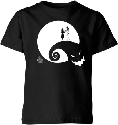 The Nightmare Before Christmas Jack and Sally Moon Kids' T-Shirt - Black - 7-8 Years