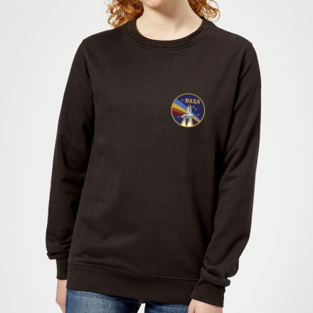 NASA Vintage Rainbow Shuttle Women's Sweatshirt - Black - S
