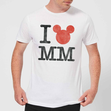 Disney Mickey Mouse I Heart MM T-Shirt - White - XXL