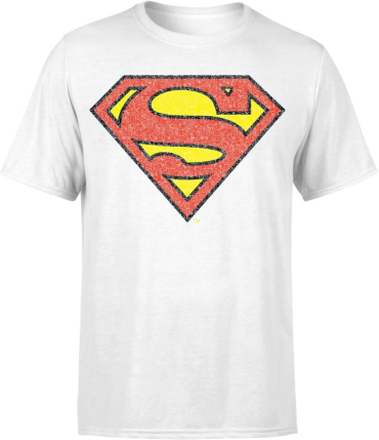 Originals Official Superman Crackle Logo Herren T-Shirt - Weiß - 5XL