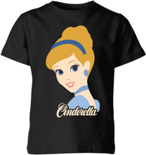 Disney Princess Colour Silhouette Cinderella Kids' T-Shirt - Black - 3-4 Years - Black