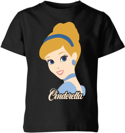 Disney Princess Colour Silhouette Cinderella Kids' T-Shirt - Black - 5-6 Years - Black
