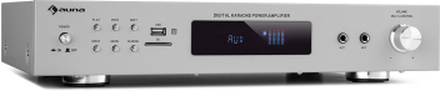 AMP-9200 BT digital-stereo-förstärkare 2x60W RMS BT 2xmikrofon silver