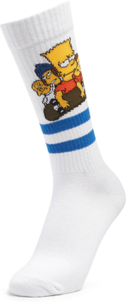 Men's Simpsons Barts Friends Sports Socks - White - UK 4-7.5