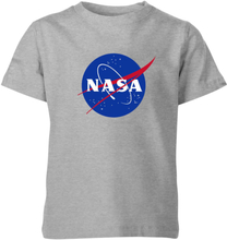 NASA Logo Insignia Kids' T-Shirt - Grey - 3-4 Years