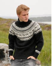 Neville by DROPS Design - Sweater Stick-mnster str. S - XXXL - Medium