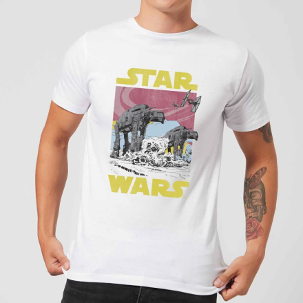 Star Wars ATAT Men's T-Shirt - White - XXL