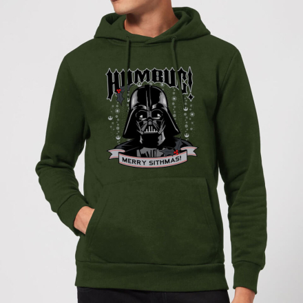 Star Wars Darth Vader Humbug Christmas Hoodie - Forest Green - M