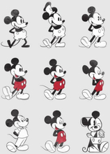 Disney Mickey Mouse Evolution Nine Poses Women's T-Shirt - Grey - XS