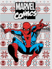 Marvel Avengers Classic Spider-Man Women's Christmas T-Shirt - Grey - XS - Grey