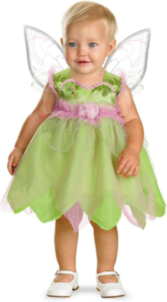 Lisensiert Tingeling/Tinkerbell Kostyme med Vinger til Baby - 6-12 MND