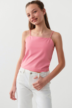 Gina Tricot - Y strap singlet - young-tops - Pink - 134/140 - Female