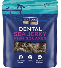 Hundgodis Fish4Dogs Dental Sea Jerky Fish Squares 115g