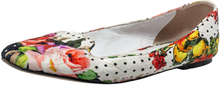 Floral Print Fabric Loafers