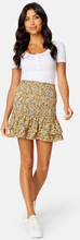 ONLY Zoey Layered Smock Skirt Sun Orange AOP:Miss XL