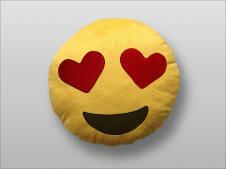Emoji Smiley puder (Heart Eyes)