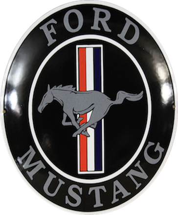 Emaljeskilt Ford Mustang