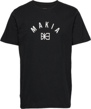 Brand T-Shirt Tops T-Kortærmet Skjorte Black Makia