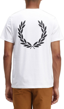 Fred Perry - Back Graphic T-Shirt - Wit