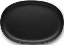 Nordic Kitchen Oval Tallerken 26 Cm Home Tableware Plates Dinner Plates Black Eva Solo