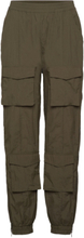 Afinagz Hw Pants Bottoms Trousers Cargo Pants Khaki Green Gestuz