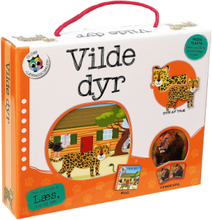 Vilde Dyr Toys Kids Books Story Books Memory Multi/mønstret GLOBE*Betinget Tilbud