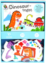 Dinosaurtoget Toys Puzzles And Games Games Educational Games Multi/mønstret GLOBE*Betinget Tilbud