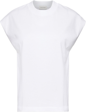 Maggie T-Shirt T-shirts & Tops Short-sleeved Hvit House Of Dagmar*Betinget Tilbud