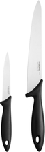 Essential Cook's Set 2Pcs Home Kitchen Knives & Accessories Knife Sets Black Fiskars