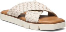 Lexey Shoes Summer Shoes Flat Sandals Beige Dune London*Betinget Tilbud