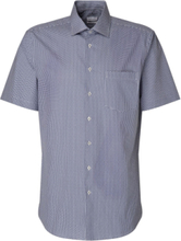 Business Kent 1/2 Tops Shirts Short-sleeved Navy Seidensticker