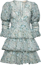 "Georgette Flounce Dress Kort Kjole Blue By Ti Mo"