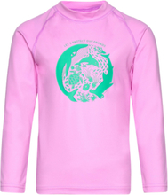 Sealion Sun Sweater Kids Navy 110/116Cl Sport Uv Clothing Uv Tops Pink ISBJÖRN Of Sweden