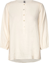 Cubrisa Blouse Tops Blouses Long-sleeved Cream Culture