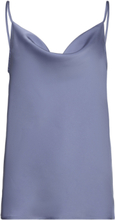 Viravenna Singlet Strap Top/Dc Tops T-shirts & Tops Sleeveless Blue Vila