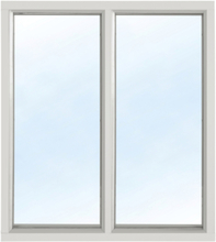 Fast fönster med bågpost - Aluminium - 3-glas U-värde 1,1 10x4 Frostat glas Ingen spaltventil