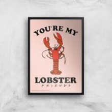 Friends Lobster Giclee Art Print - A2 - Print Only