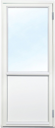 Fönsterdörr - 3-glas - Trä - U-värde: 1,1 Högerhängd Frostat glas Ingen spaltventil