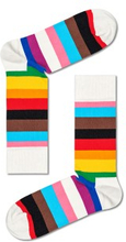 Happy socks Strømper Pride Stripe Sock Hvid Mønster bomuld Str 41/46