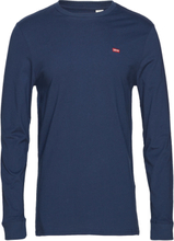 Ls Original Hm Tee Ls Cotton P T-shirts Long-sleeved Marineblå LEVI´S Men*Betinget Tilbud