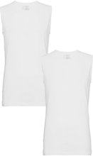 Tank Top T-shirts Sleeveless Hvit Schiesser*Betinget Tilbud