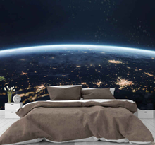 Slaapkamer fotobehang Aarde 's nachts