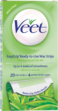 Veet Wax Strips Easy Grip For Dry Skin 20Pcs