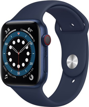 Apple Watch Series 6 Gps + Cellular, 44mm Blue Aluminium Case With Deep Navy Sport Band