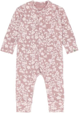Gullkorn Vennen babydress i bambus, Lavendelrosa Print