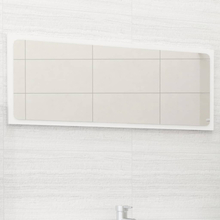 vidaXL Specchio da Bagno Bianco 90x1,5x37 cm in Truciolato