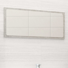 vidaXL Specchio da Bagno Grigio Cemento 80x1,5x37 cm in Truciolato